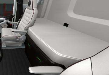 Scania S 2016 Interior White with Green version 1.0 for Euro Truck Simulator 2 (v1.38.x)