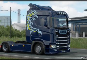 Scania S&R «GRIFFIN» Multicolor Skin version 1.0 for Euro Truck Simulator 2 (v1.36.x)