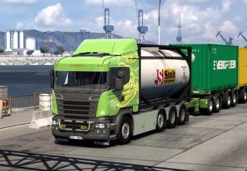 Scania SpecTransGroup 8X2/8X4 version 5.5 for Euro Truck Simulator 2 (v1.54.x)