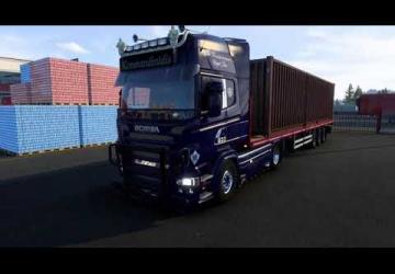 Scania V8 Open pipe with Lepidas Team exhaust system v1.0 for Euro Truck Simulator 2 (v1.39.x, - 1.41.x)
