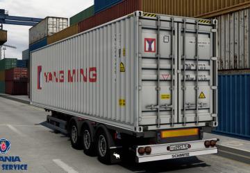 Schmitz 40ft 20ft version 1.0 for Euro Truck Simulator 2 (v1.39-1.46)