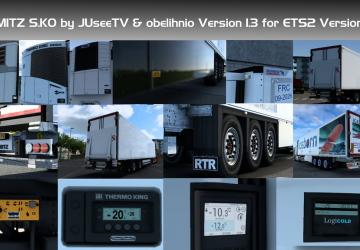 Schmitz S.KO Reconstructed version 1.7 for Euro Truck Simulator 2 (v1.43.x)