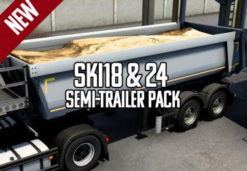 Schmitz SKI18 & 24 Tipper Trailer version 1.0 for Euro Truck Simulator 2 (v1.40.x, - 1.43.x)