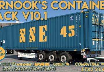 SCS Containers Skin Project version 10.1 for Euro Truck Simulator 2 (v1.41.x)