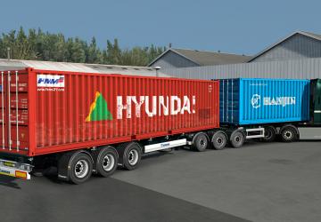 SCS Containers Skin Project version 10.1 for Euro Truck Simulator 2 (v1.41.x)