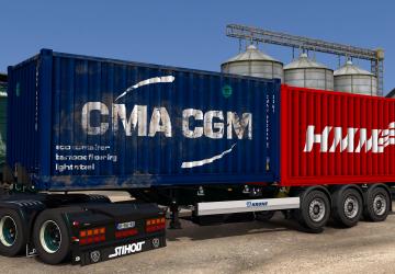 SCS Containers Skin Project version 10.1 for Euro Truck Simulator 2 (v1.41.x)