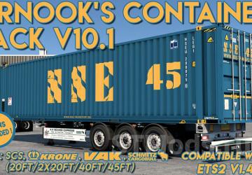 SCS Containers Skin Project version 20.0 for Euro Truck Simulator 2 (v1.54.x)