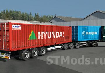 SCS Containers Skin Project version 20.1 for Euro Truck Simulator 2 (v1.55.x)