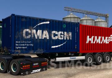 SCS Containers Skin Project version 20.1 for Euro Truck Simulator 2 (v1.55.x)