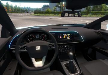 Seat Leon version 2.0.1 for Euro Truck Simulator 2 (v1.43.x)