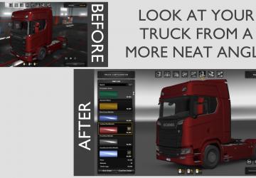 Service Menu View Changer Mod version 1.0 for Euro Truck Simulator 2 (v1.36.x)