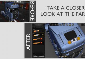 Service Menu View Changer Mod version 1.0 for Euro Truck Simulator 2 (v1.36.x)