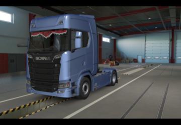 Curtain for Scania version 1.1 for Euro Truck Simulator 2 (v1.39.x, 1.40.x)