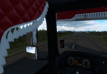 Curtains for Kamaz-5490/65206 version 2.0 for Euro Truck Simulator 2 (v1.41.x)