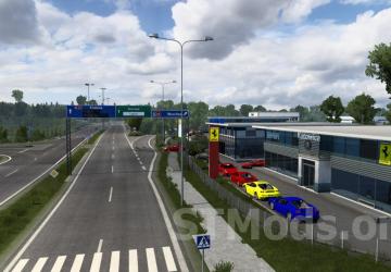 Map Silesia Rebuild - Promods addon version 1.4 for Euro Truck Simulator 2 (v1.48.x)