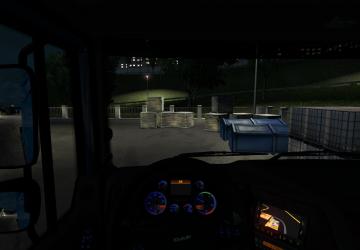 Blue Instrument Backlight for DAF XF 105 version 1.0 for Euro Truck Simulator 2 (v1.30.x, - 1.36.x)