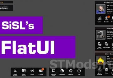 Sisl Flat UI version 08.05.23 for Euro Truck Simulator 2 (v1.47.x)