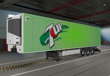 7 UP Skin for Your Trailer version 1.0 for Euro Truck Simulator 2 (v1.39.x)