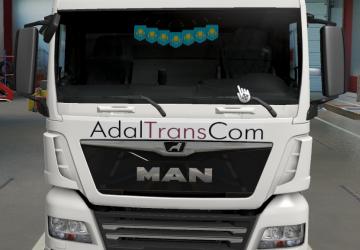 AdalTransCom Skin for MAN TGX version 1.0 for Euro Truck Simulator 2 (v1.43.x)