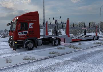 Agat Group Skin for Mercedes Actros MP3 version 1.0 for Euro Truck Simulator 2 (v1.35.x)