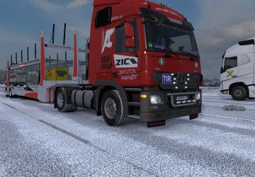 Agat Group Skin for Mercedes Actros MP3 version 1.0 for Euro Truck Simulator 2 (v1.35.x)