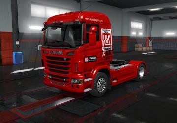 Agat Group Skin for Scania R 2009 version 1.0 for Euro Truck Simulator 2 (v1.35.x, 1.36.x)