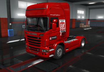 Agat Group Skin for Scania R 2009 version 1.0 for Euro Truck Simulator 2 (v1.35.x, 1.36.x)