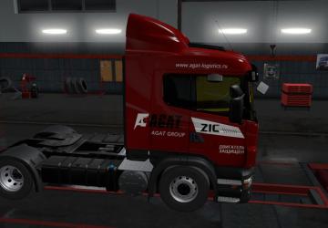 AGAT-GROUP Skin for SCANIA RJL version 1.0 for Euro Truck Simulator 2 (v1.35.x, 1.36.x)