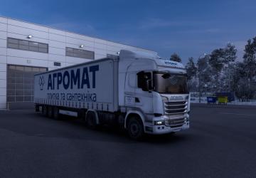 Agromat Skin for Scania Streamline and Krone v1.0 for Euro Truck Simulator 2 (v1.43.x)
