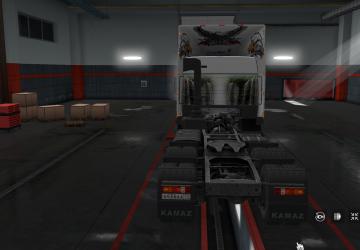 Amur Tiger Skin for KamAZ 6460/65117/65201/5460/43118 v1.2 for Euro Truck Simulator 2 (v1.33.x, - 1.36.x)
