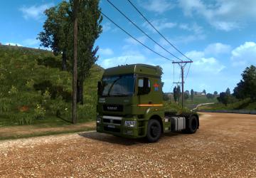 Kamaz 5490 Army Skin version 1.0 for Euro Truck Simulator 2 (v1.35.x, - 1.40.x)