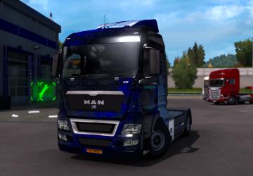 Skin Auf for MAN TGX version 1.0 for Euro Truck Simulator 2 (v1.38.x)
