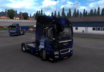 Skin Auf for MAN TGX version 1.0 for Euro Truck Simulator 2 (v1.38.x)