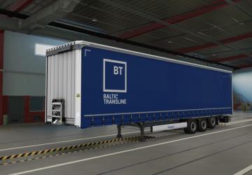 Baltic Transline Skin version 1.0 for Euro Truck Simulator 2 (v1.43.x)