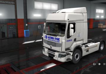 Baltika Trans Skin for Renault Premium version 1.0 for Euro Truck Simulator 2 (v1.35.x)