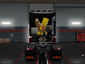 Bart Simpson skin for Renault Magnum version 1.0 for Euro Truck Simulator 2 (v1.28.x)