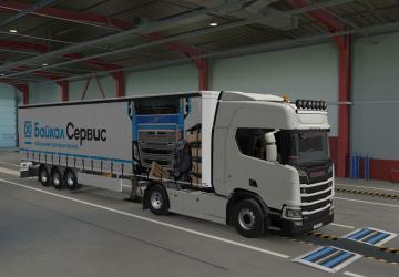 Baikal Service Skin (New) for Standard Trailers v1.0 for Euro Truck Simulator 2 (v1.35.x, - 1.42.x)
