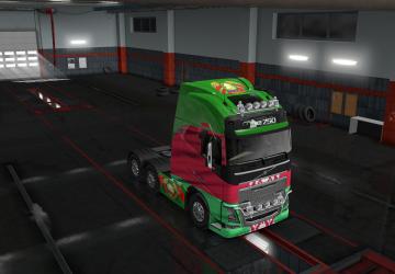 Belarus Skin for Volvo FH 2012 version 1.0 for Euro Truck Simulator 2 (v1.35.x, - 1.43.x)
