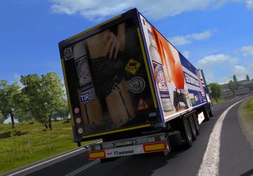 Belomorkanal Skin for DAF F241 and Krone Dry Liner v1.0 for Euro Truck Simulator 2 (v1.35.x, - 1.37.x)
