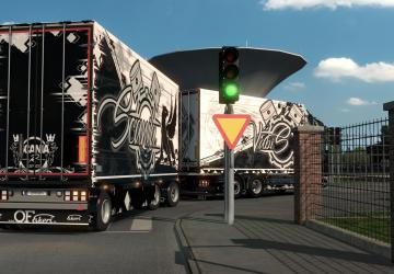 Black&White Skin for Scania RJL version 1.0 for Euro Truck Simulator 2 (v1.36.x)