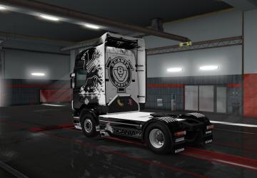 Black&White Skin for Scania RJL version 1.0 for Euro Truck Simulator 2 (v1.36.x)