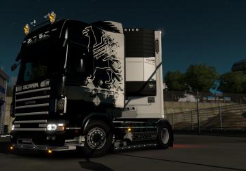 Black&White Skin for Scania RJL version 1.0 for Euro Truck Simulator 2 (v1.36.x)