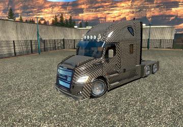 Carbon Skin for Freightliner Cascadia 2018 v1.0 for Euro Truck Simulator 2 (v1.32.x, - 1.34.x)