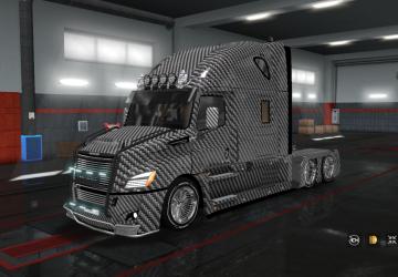 Carbon Skin for Freightliner Cascadia 2018 v1.0 for Euro Truck Simulator 2 (v1.32.x, - 1.34.x)