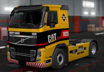Caterpillar Skin for Volvo 2009 version 1.0 for Euro Truck Simulator 2 (v1.3.x, - 1.36.x)