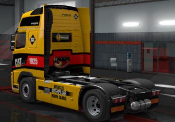 Caterpillar Skin for Volvo 2009 version 1.0 for Euro Truck Simulator 2 (v1.3.x, - 1.36.x)