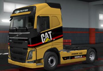 Caterpillar Skin for Volvo 2012 version 1.0 for Euro Truck Simulator 2 (v1.7.x, - 1.36.x)