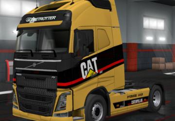 Caterpillar Skin for Volvo 2012 version 1.0 for Euro Truck Simulator 2 (v1.7.x, - 1.36.x)