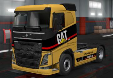 Caterpillar Skin for Volvo 2012 version 1.0 for Euro Truck Simulator 2 (v1.7.x, - 1.36.x)