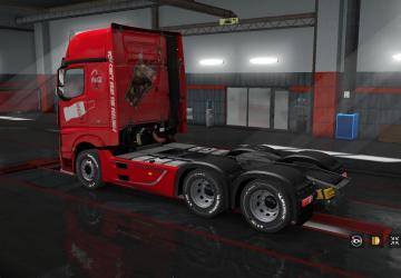 Coca Cola Summer 2019 Skin for Mercedes Benz Actros MP4 v1.0 for Euro Truck Simulator 2 (v1.28.x, - 1.35.x)